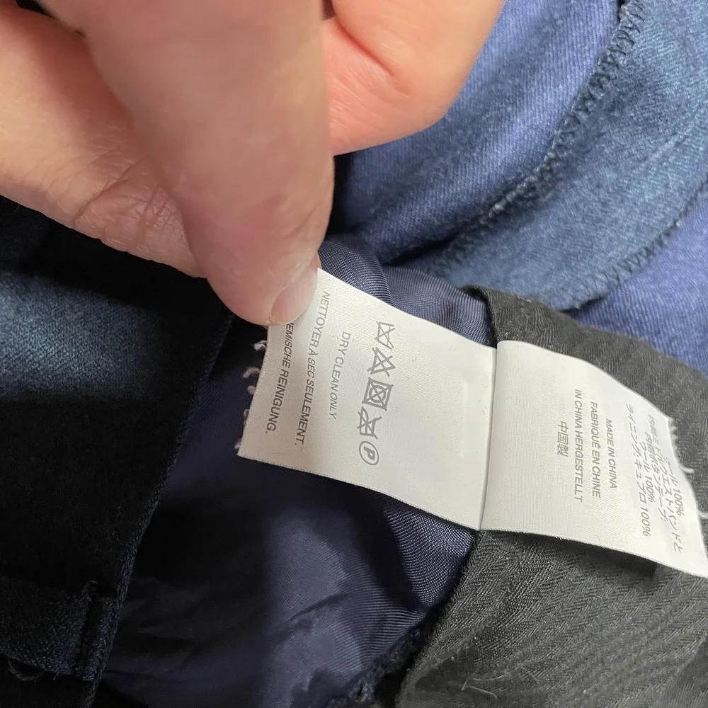 J Crew Men's Ludlow Slim Fit Pants 32x32 Blue Vitale Barberis Canonico Wool‎